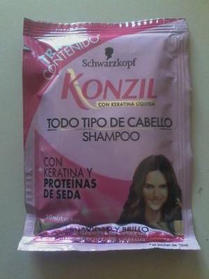 Shampoo Konzil Con Keratina Liquida Sobre