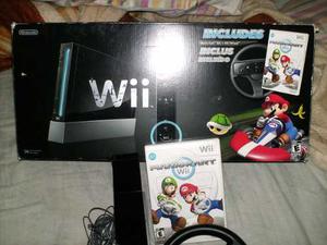 Vendo Wii Versión Mariokart Negro