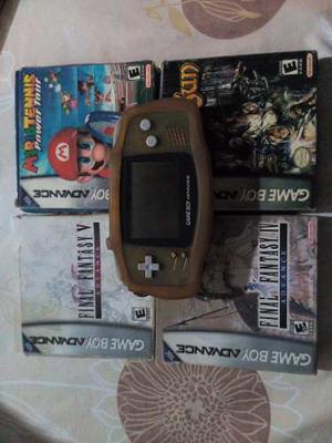 Game Boy Advance + 6 Juegos 3 Son Originales En 35 Mil