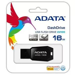 Pendrive 16gb Adata Uv100 Negro Original Factura - Garantia