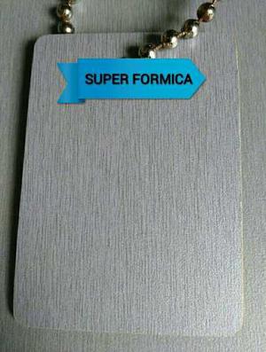 Super Formica Lamina Decorativa Brushed Metalizado Gris