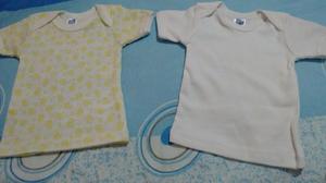 Camisas Para Bebe De 0 A 3 Meses. 100% Algodon. Remate!!