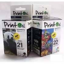 Cartucho 21 Y 22 Printon Para Hp