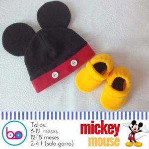 Gorro Y Zapatos De Bebé. Mickey, Minnie, Peppa, Minions