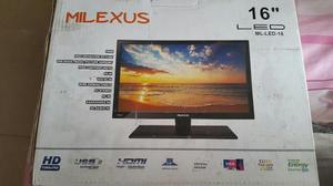 Televisor Milexus 16 Pulgadas Nuevos En Caja Con Control