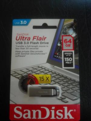 Pen Drive 64gb Sandisk Usb3.0 Ultra Flair Compatible Directv
