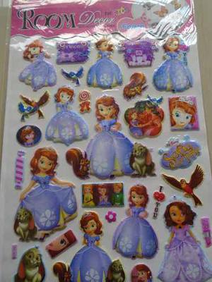 Calcomanias Stickers En 3d Princesa Sofia Princesas Disney