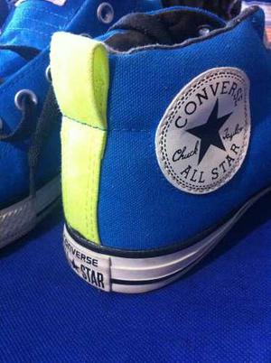 Converse All Star T.36 Unisex Botin Azul Usado
