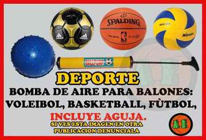 Bomba Para Inflar Balones Incluye Aguja