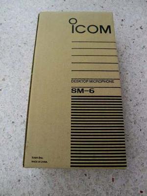 Microfonos Icom Sm-6 Para Radio Hf Compatible Con Yaesu
