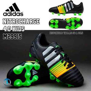 Zapatos Tacos De Futbol Para Niños Adidas Nitrocharge 4.0