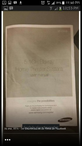 Home Theater Samsung Blu Ray