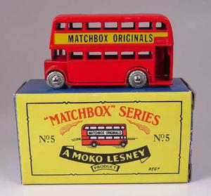 Matchbox Series Originals Nº 5 London Bus Mokolesney 1/64