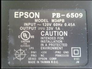Tranformador Para Impresora Epson Pb-% Original
