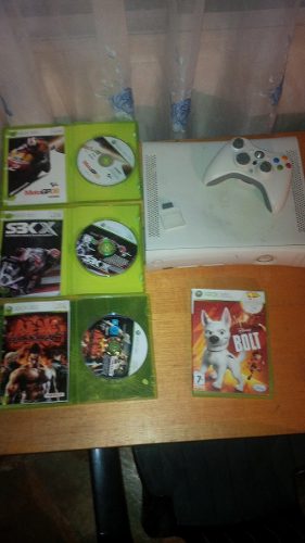 Xbox 360 Con 4 Juegos Originales Negociable