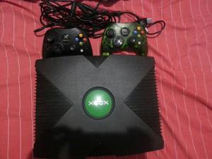 Xbox Clasico+caja Original+2 Controles+chipeado+48 Juegos