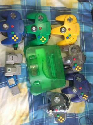 Control De Nintendo 64 Azul Amarillo Verde