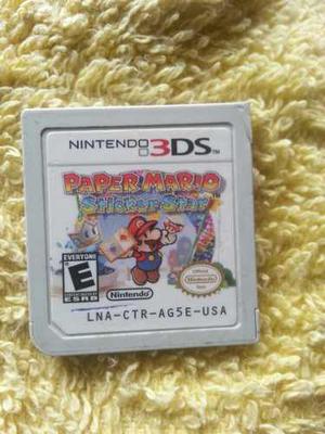 Juego Nintendo 3ds Paper Mario Negociable