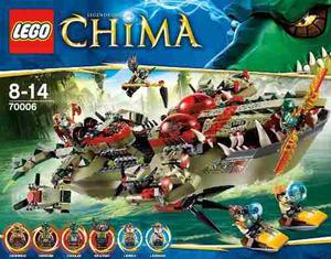 Lego Chima  El Buque Cocodrilo De Cragger 609 Pzs