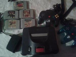 Nintendo 64 Con 5 Juegos Y 2 Control