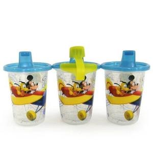 Combo 3 Vasos Antiderrame Mickey Mouse