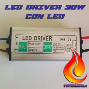 Led Driver 30w + Led (transformador) Reflectores Powerleds