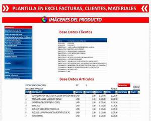 Plantilla En Excel Para Imprimir Facturas,control Clientes