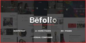 Plantilla Wordpress - Befolio Multisitio,portafolio Y Mas