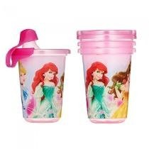 Set De 3 Vasos Antiderrame De Princesas Original Disney