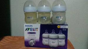 Set De Tres Teteros Avent Anticolicos Usados