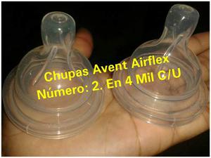 Tetinas Avent Airflex Nuevas 4 Mil C/u