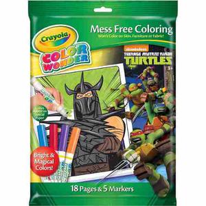 Crayola Hojas + Marcadores Turtles Ninja