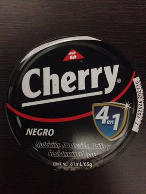 Crema De Zapatos Cherry - Color Negro 65grs -lata Grande