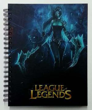 Cuadernos League Of Legends, Halo, Sw, Asasins Creed, Lol