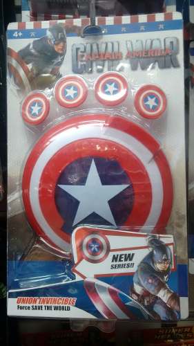 Escudo Lanza Tazos Capitán América