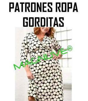 Kit Patrones Ropa Gorditas Embarazadas Tallas Grandes Medida