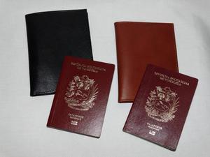 Porta Pasaporte En Cuero