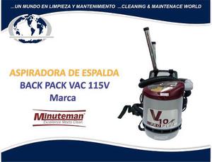 Aspiradora De Espalda Back Pack Vac 115v Marca Minuteman