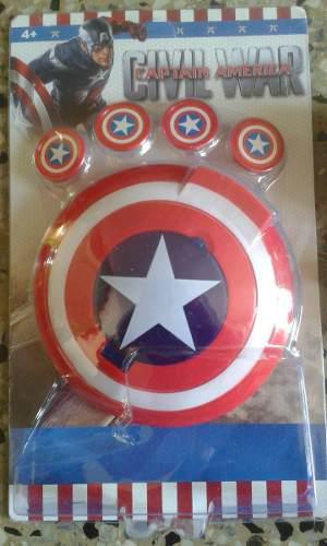Escudo Lanzatazos De Capitán América Con Luz Y Sonido
