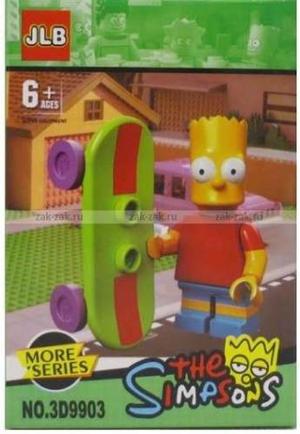 Jlb Bart Simpson Compatible Con Lego 4,5 Cm Nuevo En Caja