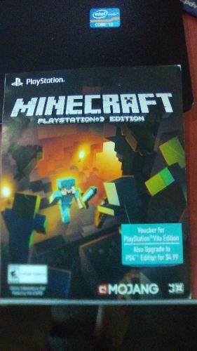 Minecraft Digital Ps Vita+descuento Por Mc Ps4