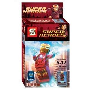 Super Heroes Iron Man Compatible Con Lego 4,5 Cms En Caja