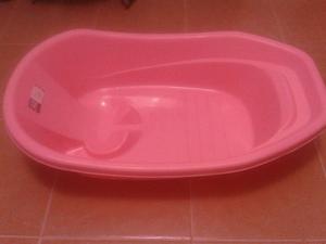 ¡nueva! Bañera De Plástico Rosada Para Bebe
