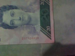 Billete De 20 Bolivares Z