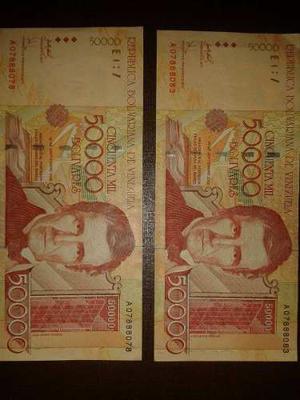 Billetes De Coleccion De  Antiguos, (unc)