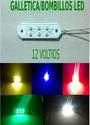 Lote De 10 Bombillos/galleticas Led,luces Trasera,carro,moto