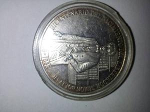 Moneda De Plata Del Nacimiento Del Bicentenario Del Libertad