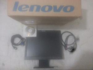 Monitor Lenovo 15pulgadas Con Su Caja, Cd Y Todos Sus Cables