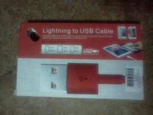 Cable Usb Lightning Iphone 5, Ipod, Ipad, Ipad Mini