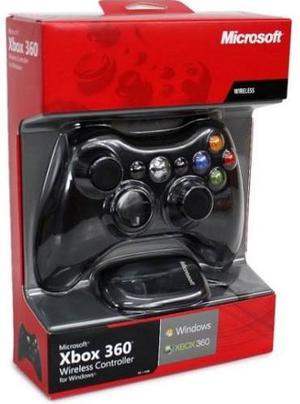 Control Xbox 360 Pc+receptor Inalambrico+cd+2 Bat Aa